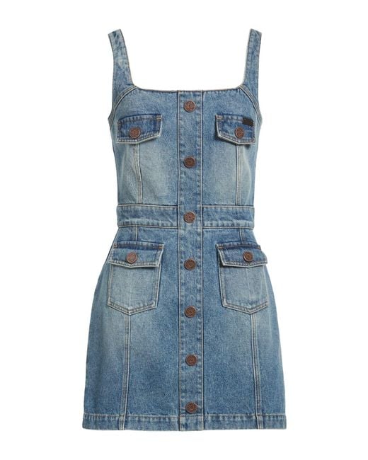 Balmain Blue Mini Dress