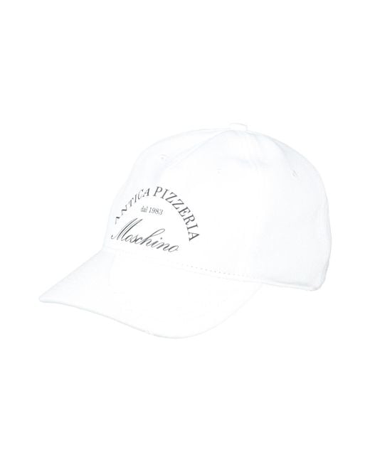 Moschino White Hat Cotton for men