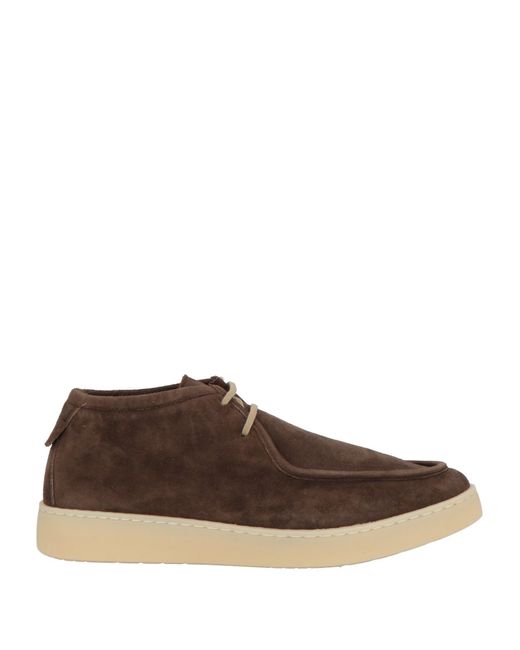 Andrea Ventura Firenze Brown Dark Ankle Boots Leather for men