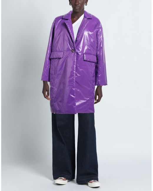 ANNIE PARIS Purple Coat Polyamide
