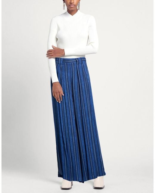 Compagnia Italiana Blue Pants Viscose