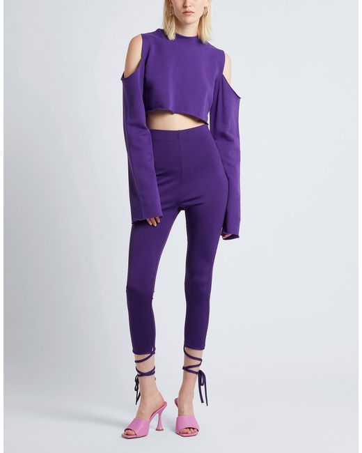 8 by YOOX Purple Leggings