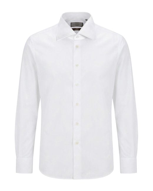 Canali White Shirt Cotton for men