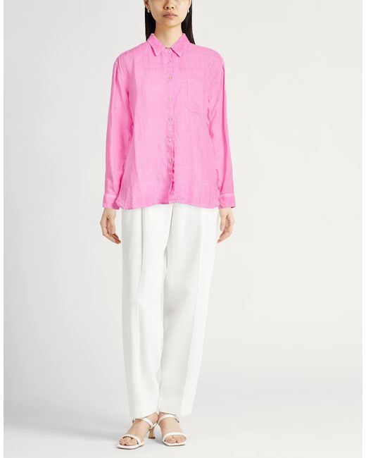 120% Lino Pink Shirts
