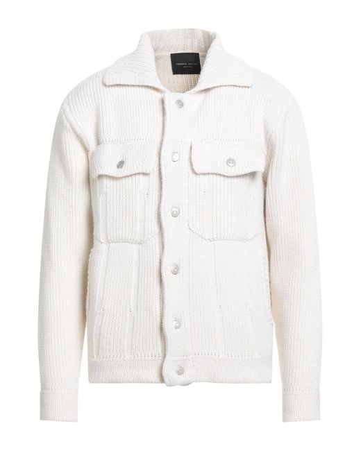 Roberto Collina White Jacket Wool, Cashmere for men