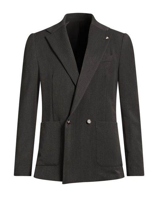 Berna Black Blazer for men