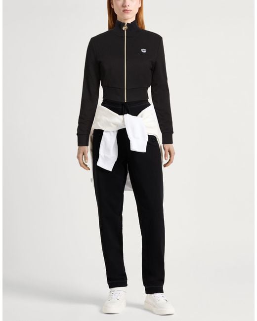 Chiara Ferragni Black Sweatshirt Cotton