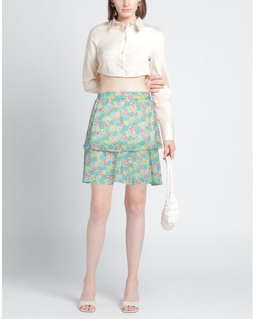 Cristina Gavioli Green Mini Skirt