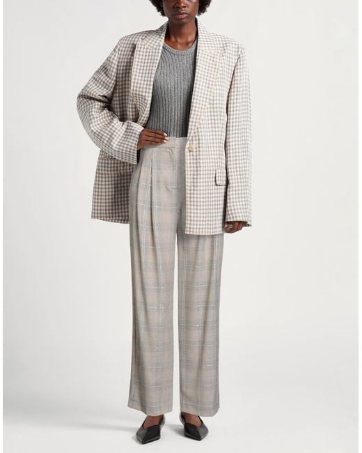 Eleventy Gray Pants Wool, Elastane, Polyester, Viscose