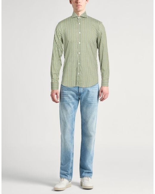 Fedeli Green Shirt for men