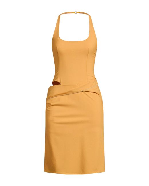 Jacquemus Orange Midi Dress