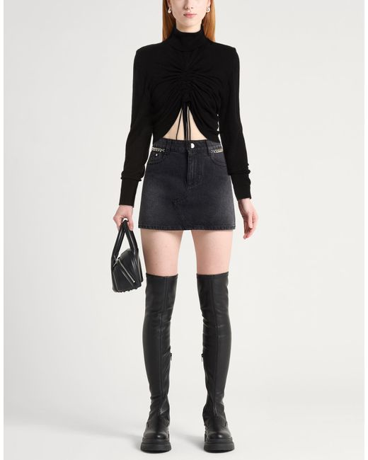 Akep Black Turtleneck Lyocell, Merino Wool, Elastane