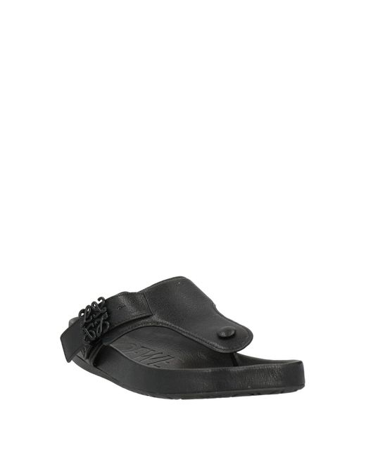 Loewe Black Thong Sandal