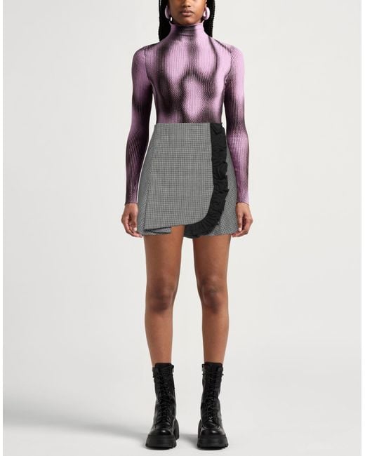 Mini-jupe MSGM en coloris Gray