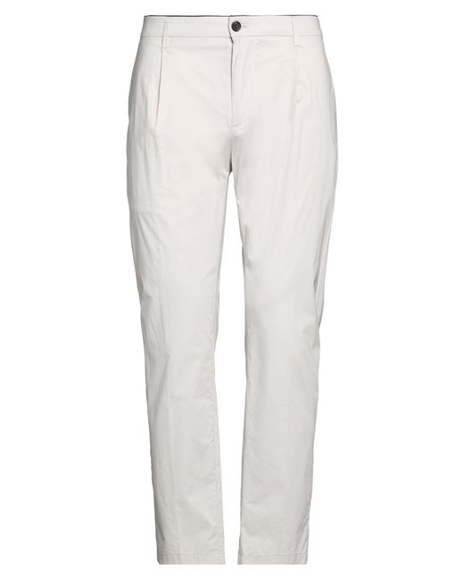 Department 5 White Pants Cotton, Elastane for men