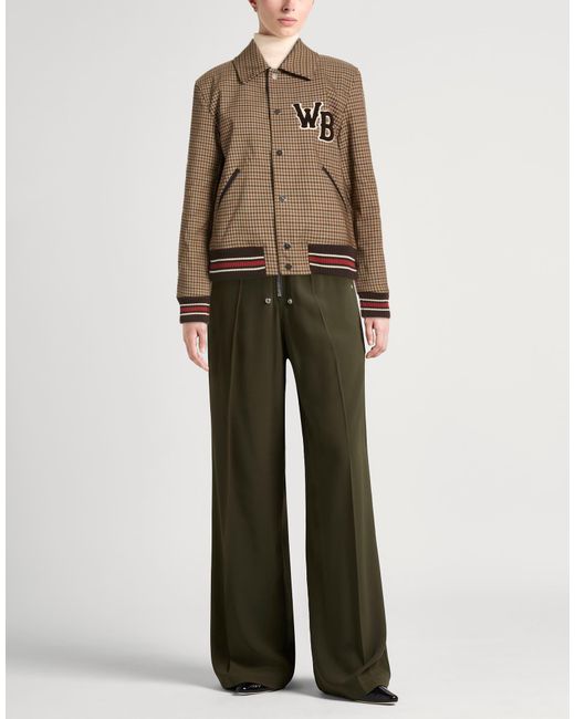 Wales Bonner Brown Jacket Cotton, Viscose, Elastane, Leather