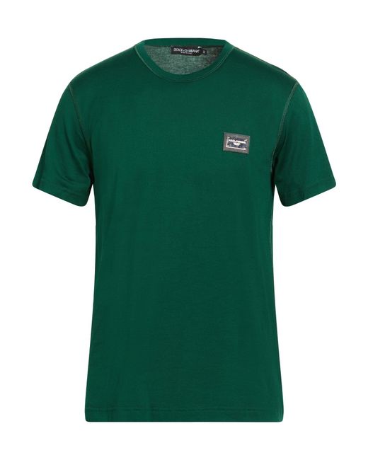 Dolce & Gabbana Green T-Shirts for men