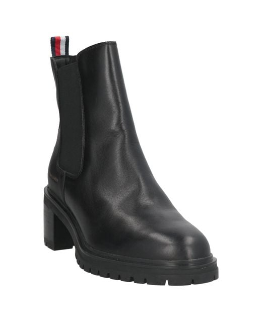 Tommy Hilfiger Black Ankle Boots
