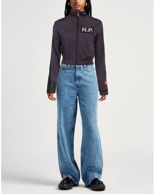 Heron Preston Blue Plum Sweatshirt Polyester, Cotton, Polyamide, Nylon