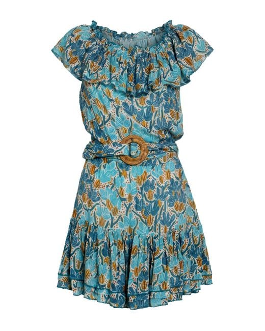 Poupette Blue Mini Dress Viscose