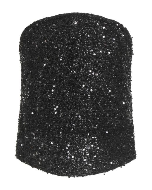 Isabel Marant Black Top Cotton, Polyester, Elastane