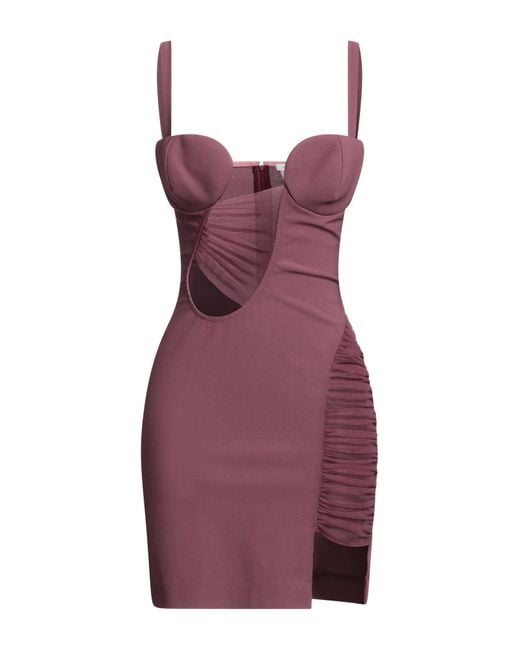 Nensi Dojaka Purple Mini Dress