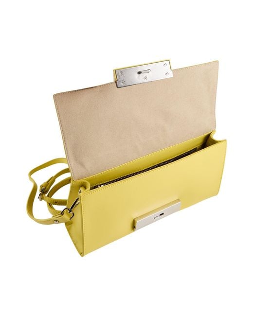 Gianni Chiarini Yellow Cross-Body Bag Leather
