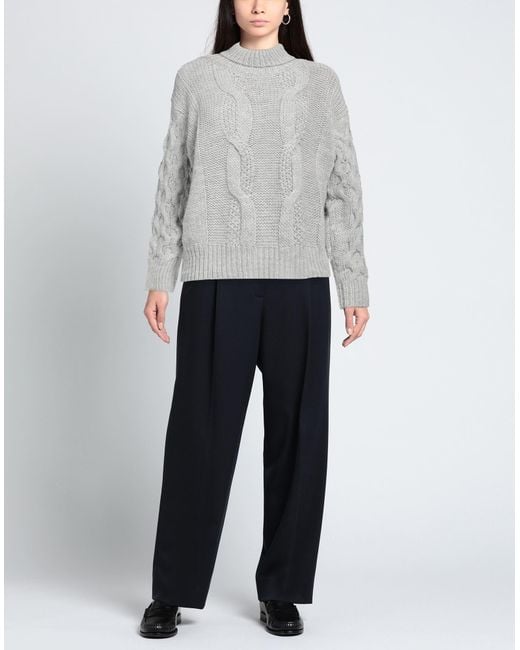 Pink Memories Gray Light Turtleneck Wool, Acrylic, Alpaca Wool