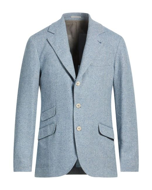 Brunello Cucinelli Blue Blazer for men