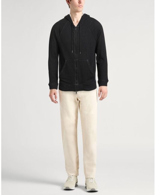 John Varvatos Black Sweatshirt Cotton, Elastane for men
