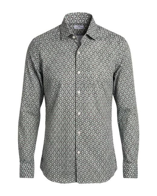 Camisa Sonrisa de hombre de color Gray