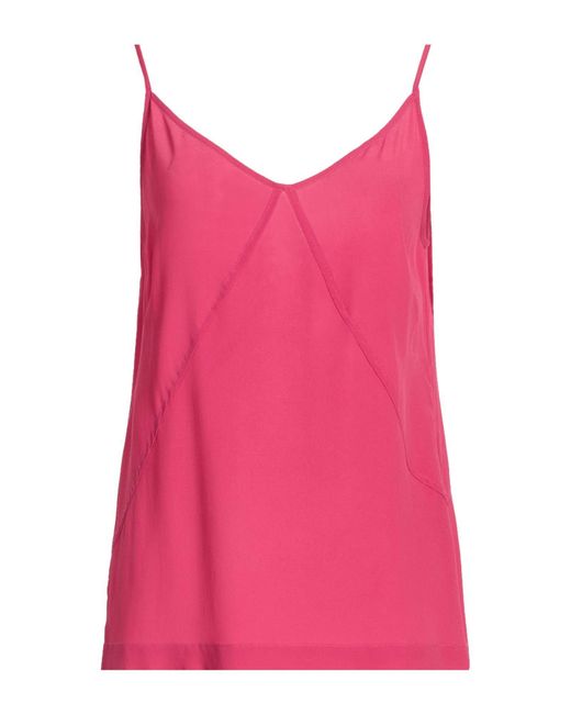 SEVENTY VENEZIA Pink Fuchsia Top Acetate, Silk