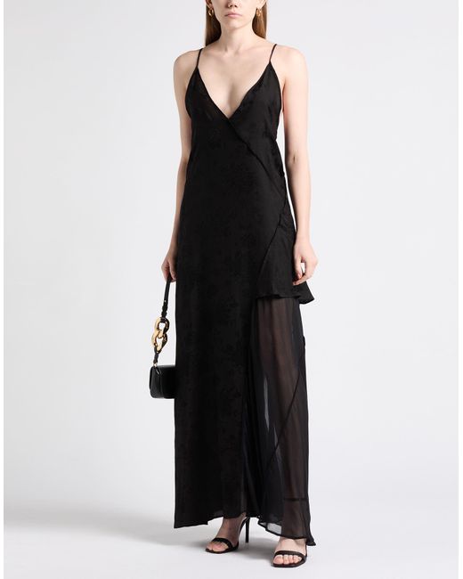 Isabel Benenato Black Maxi Dress Cupro