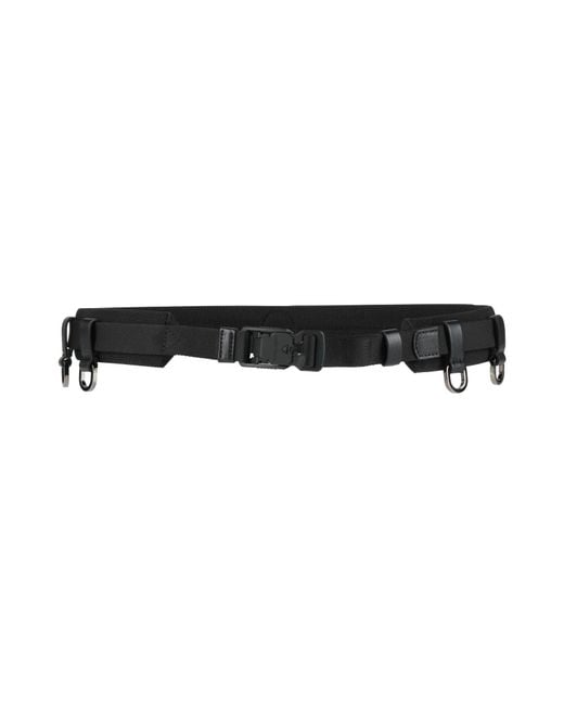Giorgio Armani Black Belt Polyamide, Polyester, Calfskin