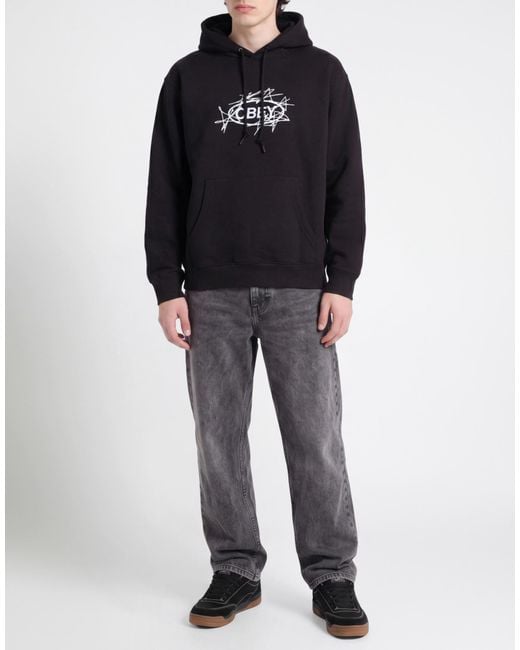 Obey Black Sweatshirt Cotton, Polyester, Viscose for men
