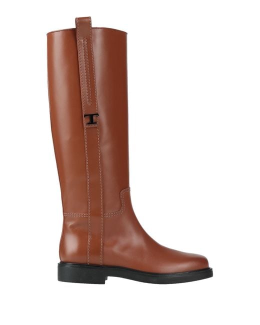 Tod's Brown Boot Leather