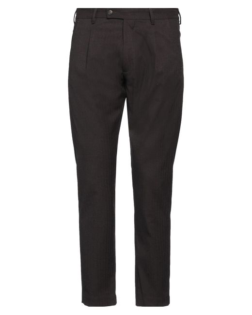 Messagerie Gray Luxe Fabrics Pants Polyester, Viscose, Wool, Elastane for men