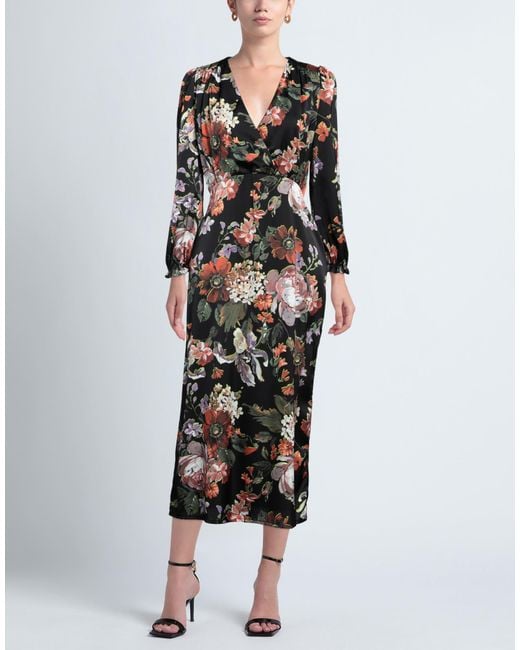 Vivetta Black Midi Dress Polyester, Elastane