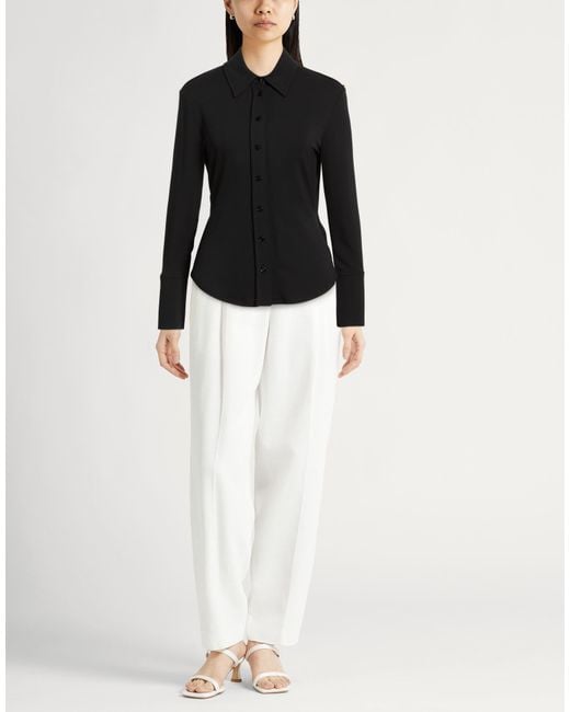 Sportmax Black Shirt Viscose, Elastane