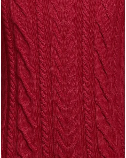 Moorer Red Turtleneck for men