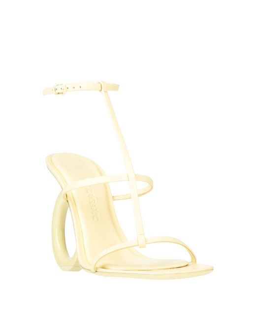 Ferragamo Natural Pastel Sandals Leather