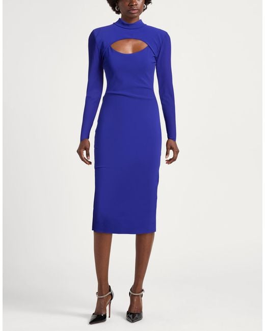 La Petite Robe Di Chiara Boni Blue Midi Dress