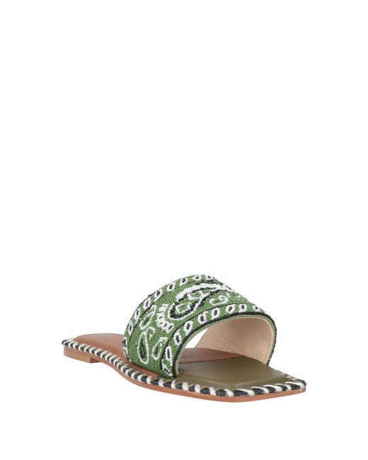 De Siena Green Sandals