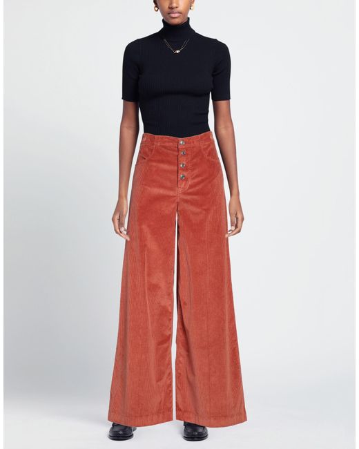 Department 5 Red Pants Cotton, Modal, Polyester, Elastane