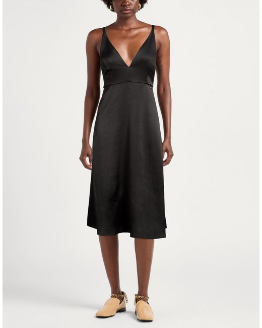 ARMANI EXCHANGE Black Midi Dress