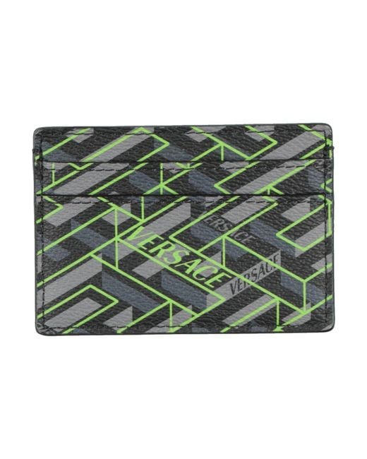 Versace Green Cardholder Leather for men