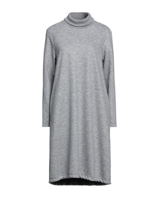 Cappellini By Peserico Gray Midi Dress