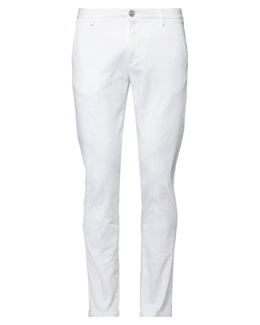 Aglini White Trouser for men