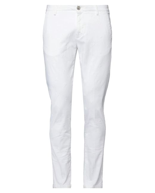 Pantalone di Aglini in White da Uomo