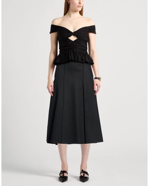 Liviana Conti Black Midi Skirts